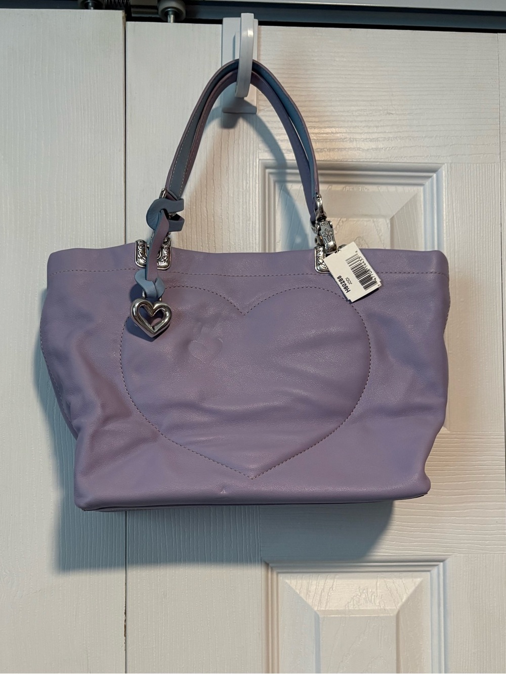 Brighton Lavender Reversible Heart Stitch Handbag